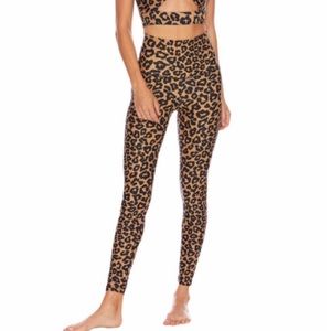 BEACH RIOT Leopard Print Piper legging NWT Size S